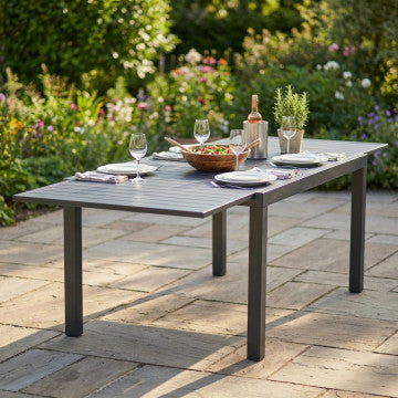 Tavolo alluminio allungabile 200/300x100 cm altezza 74 antracite