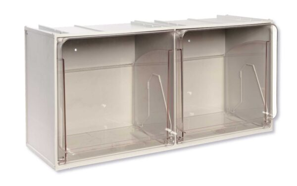 Cassettiera modulare Crystal CB 50/5S - 2 cassetti trasparenti mm. 600x240x300