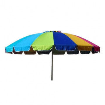 Ombrellone spiaggia diametro 240 cm palo alluminio anodizzato 32 mm