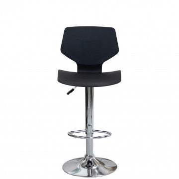 Sgabello regolabile in metallo e plastica, altezza 58-78 cm