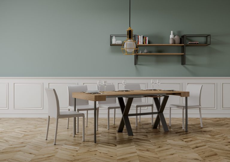 Itamoby Consolle allungabile Xenia con Telaio Antracite