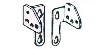 COPPIA STAFFE LATERALI PARETE 4346 Guide e supporti MOTTURA   