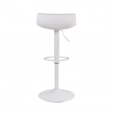 Sgabello in polipropilene con base metallica, altezza regolabile 75-96 cm