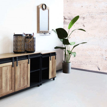 Lavagnetta in MDF con supporto in legno, dimensioni 47,80 x 14,30 x 92,5 cm