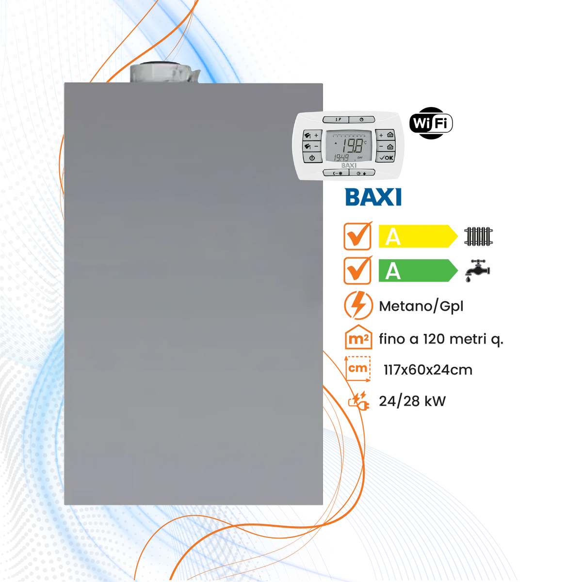 Caldaia Baxi Luna Air WiFi a Condensazione