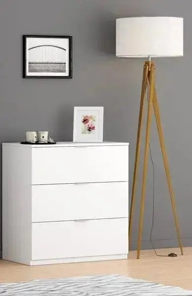 Cassettiera 3 cassetti, colore bianco 77x38x80h Cassettiere FORES   