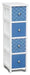 Cassettiera 4 cassetti 20,5x28x71h Cassettiere Hobby Shop Solution   