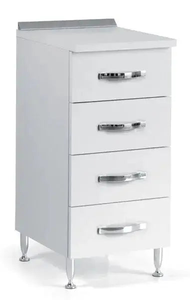 Cassettiera 4 cassetti 40cm bianco frassino Cassettiere LINEA AZURRA   