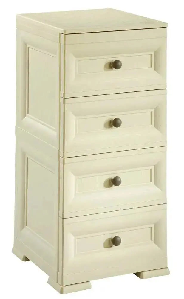 Cassettiera 4 cassetti Tontarelli 40x43x85,5 Angora Cassettiere TONTARELLI   