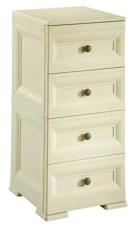 Cassettiera 4 cassetti Tontarelli 40x43x85,5 Angora Cassettiere TONTARELLI   