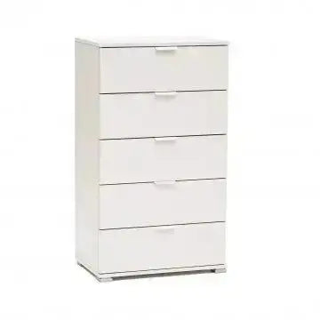 Cassettiera 5 Cassetti Bianca - Dimensioni: cm 60 x 38 x 103 h Cassettiere Hobby Shop Solution   