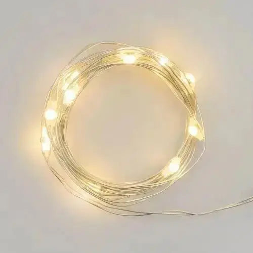 Catena lineare 4m 40 microled Ornamenti natalizi LOTTI bianco caldo  