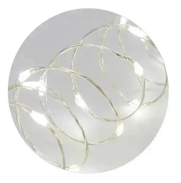 Catena lineare 4m 40 microled Ornamenti natalizi LOTTI bianco freddo  