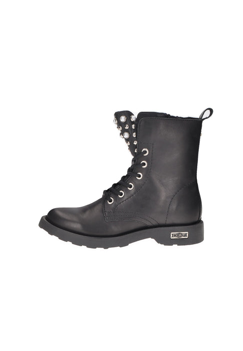 Boot Zeppelin 4597 Mid In Pelle Con Laccio E Cerniera Frontali Sottopiede Imbottito In Pelle Fondo Gomma Tacco 3 Cm