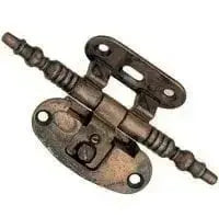 Cerniera fer. art.48153z10400.09 regolabile zancata in finitura florence 221, misura 50x105 mm, accessorio per porte e finestre Eurogross.