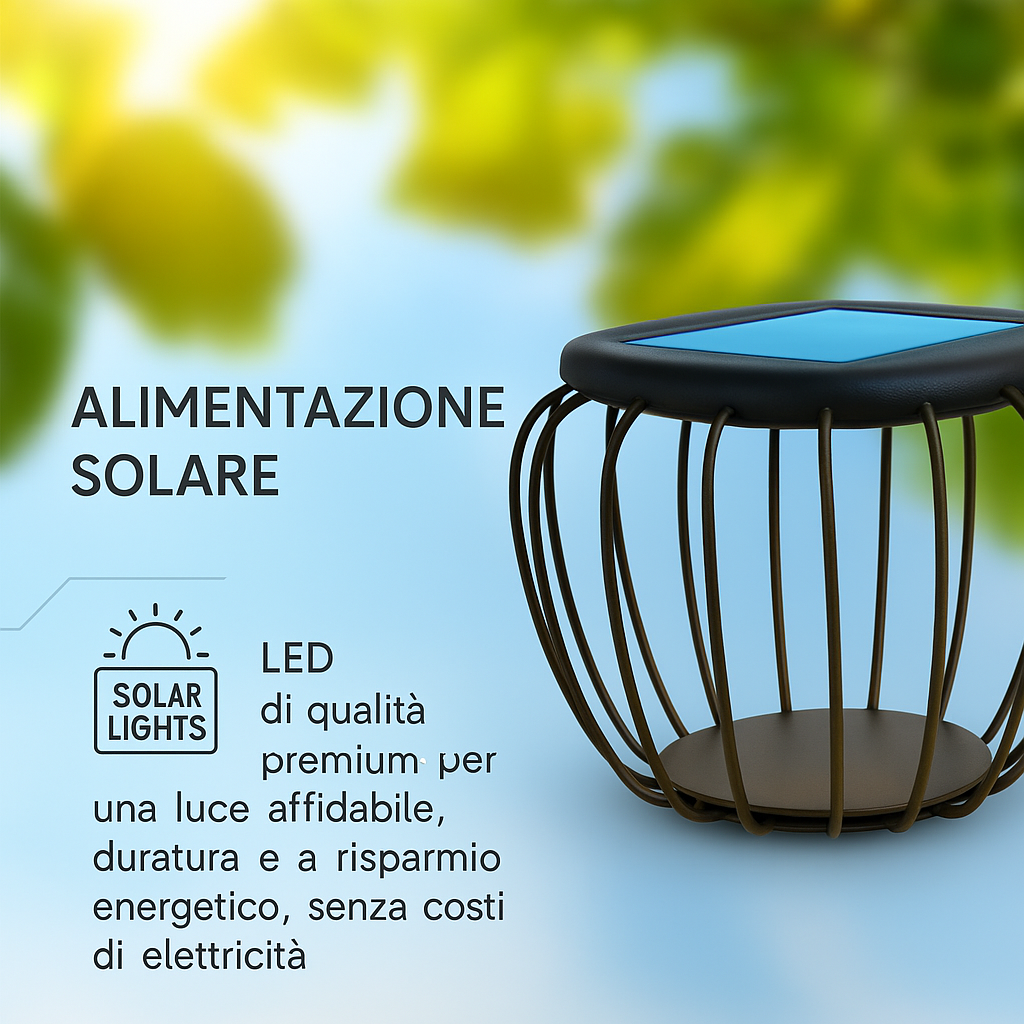 Dettaglio della Lampada LED Solare 1W CCT 3000K-6000K Grigia con alimentazione solare e LED premium, ideale per risparmio energetico in giardino.