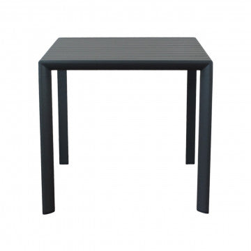 Tavolo in alluminio verniciato, struttura 80x80 cm, altezza 89,5 cm