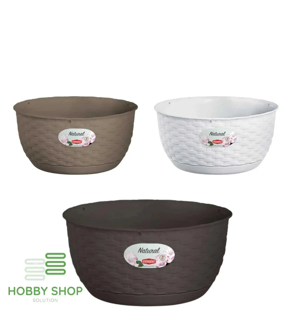 Ciotola natural cm.30 14,5h Vasi e fioriere STEFANPLAST   