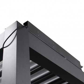 Pergola bioclimatica 4x4 motorizzata con lamelle orientabili e LED