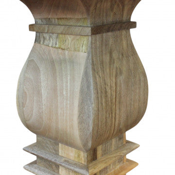 Tavolo rotondo in legno di mango diametro 130 cm altezza 77 cm