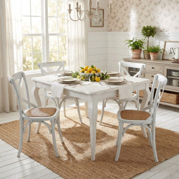 Tavolo allungabile legno bianco 160-200 x 100 cm peso 57 kg