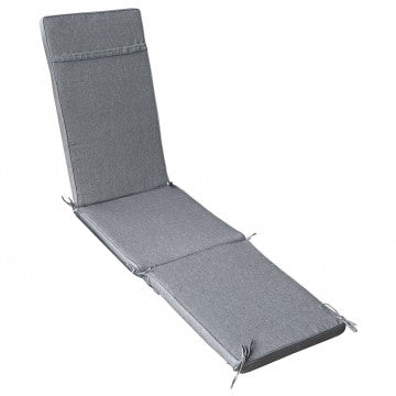 Cuscino sfoderabile idrorepellente in poliestere grigio chiaro 49x175x4cm