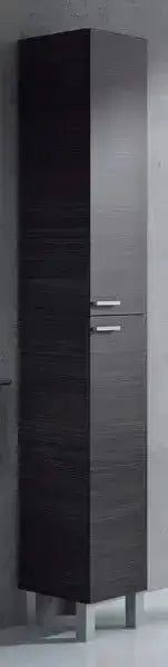Colonna Bagno 2 ante  30X25X182H Grigio Set di mobili per bagno FORES   