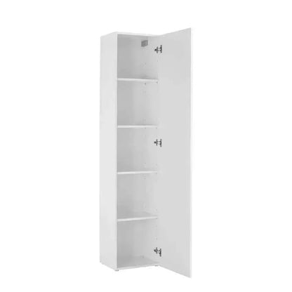 Colonna Armadio Moderno con 1 Anta Battente Bianco Lucido Maruska Armadi Italy Web forniture   