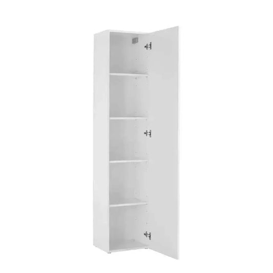 Colonna Armadio Moderno con 1 Anta Battente Bianco Lucido Maruska Armadi Italy Web forniture   