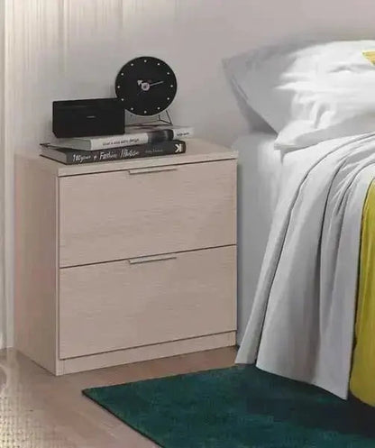 Comodino 2 Cassetti 38x34x45h rovere Comodini FORES   