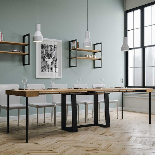 Itamoby Consolle estensibile Asia 90x40/288 cm con struttura in antracite
