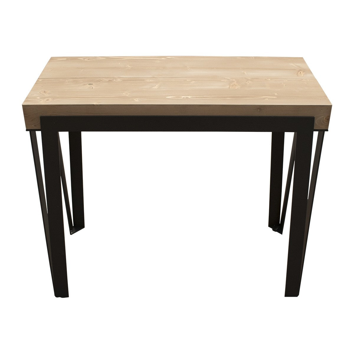 Consolle allungabile Dalia Abete Tinto telaio Antracite Consolle Italy Hobby Shop Solution   