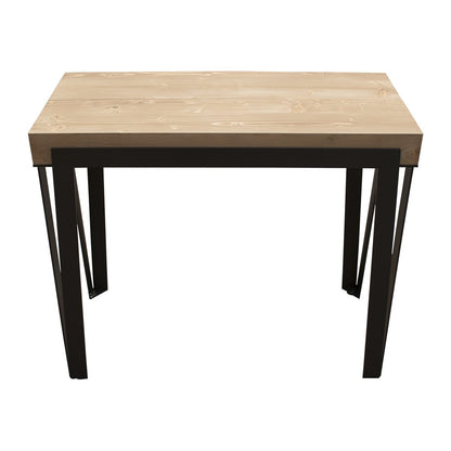 Consolle allungabile Dalia Abete Tinto telaio Antracite Consolle Italy Hobby Shop Solution   