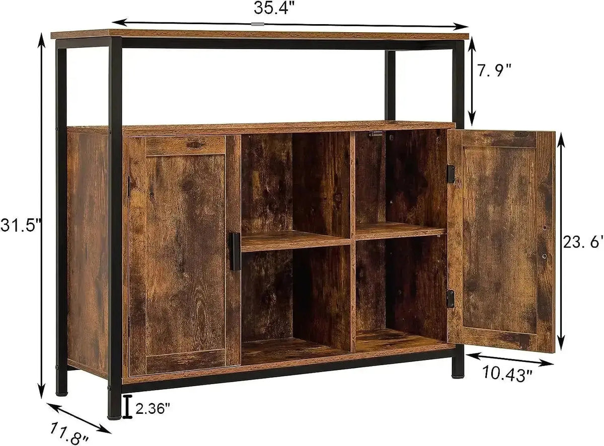 Contromobile industrial cm. 120x35x80h Set di mobili per cucina e sala da pranzo Hobby Shop Solution   