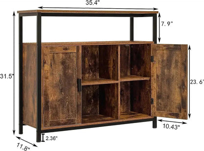 Contromobile industrial cm. 120x35x80h Set di mobili per cucina e sala da pranzo Hobby Shop Solution   