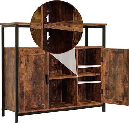 Contromobile industrial cm. 120x35x80h Set di mobili per cucina e sala da pranzo Hobby Shop Solution   