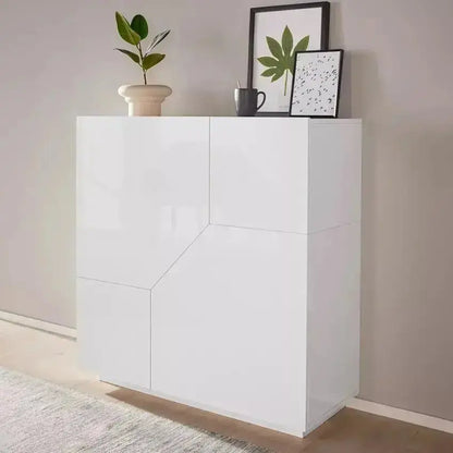 Credenza Alien Highboard 100 x 43 x 106 cm - Bianco Laccato Credenze Italy Web forniture   
