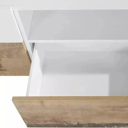 Credenza Alien Lowboard 220,1 x 43 x 46 cm - Bianco Laccato e Acero Pereira Credenze Italy Web forniture   