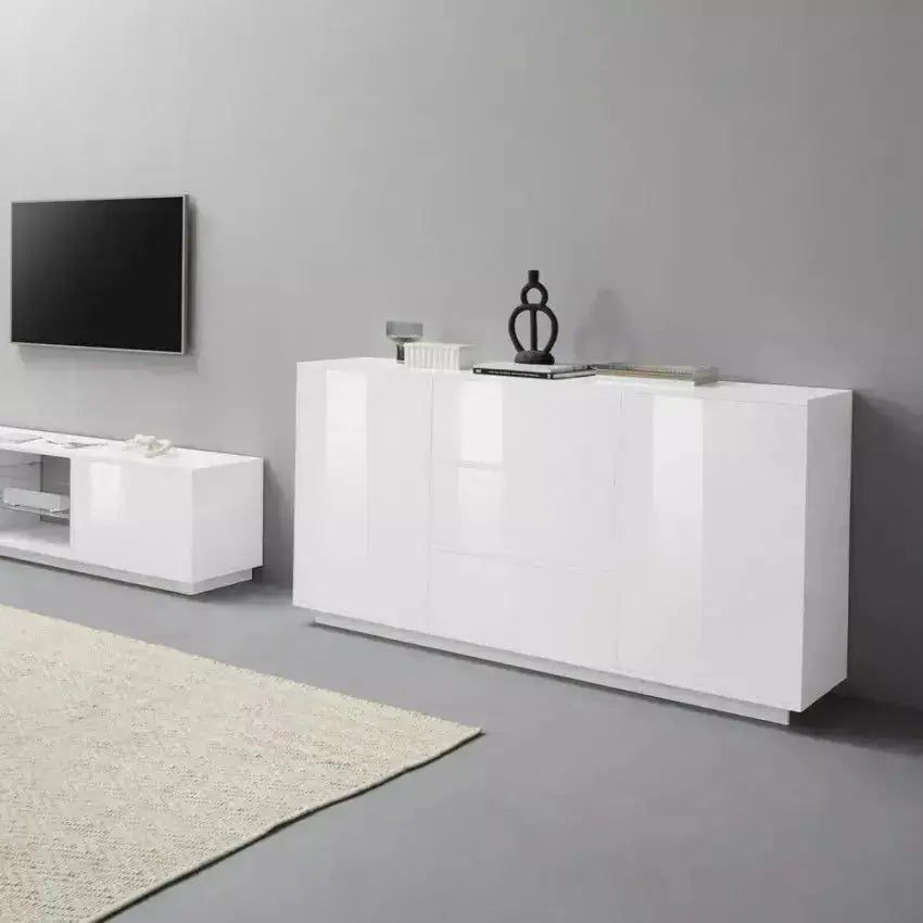 Credenza Bloom Sideboard Bianco Laccato 160 x 41,4 x 86 cm Credenze Italy Web forniture   