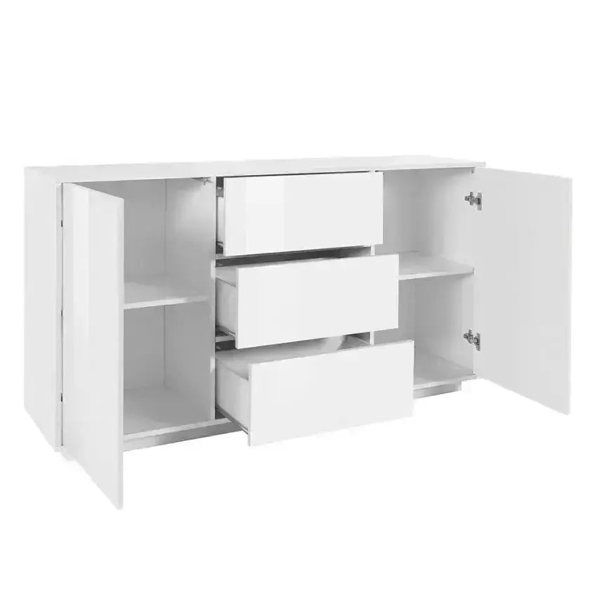 Credenza Bloom Sideboard Bianco Laccato 160 x 41,4 x 86 cm Credenze Italy Web forniture   
