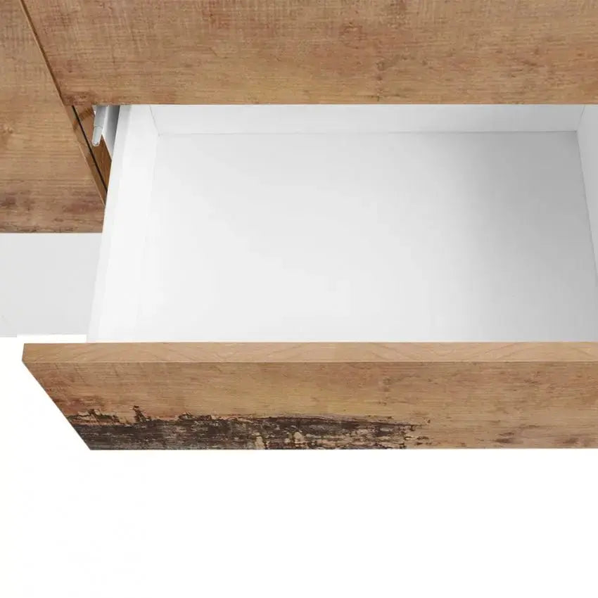 Credenza moderna NEW CORO con ante battenti, ribalta, cassetti, in bianco acero pereira Credenze Italy Web forniture   