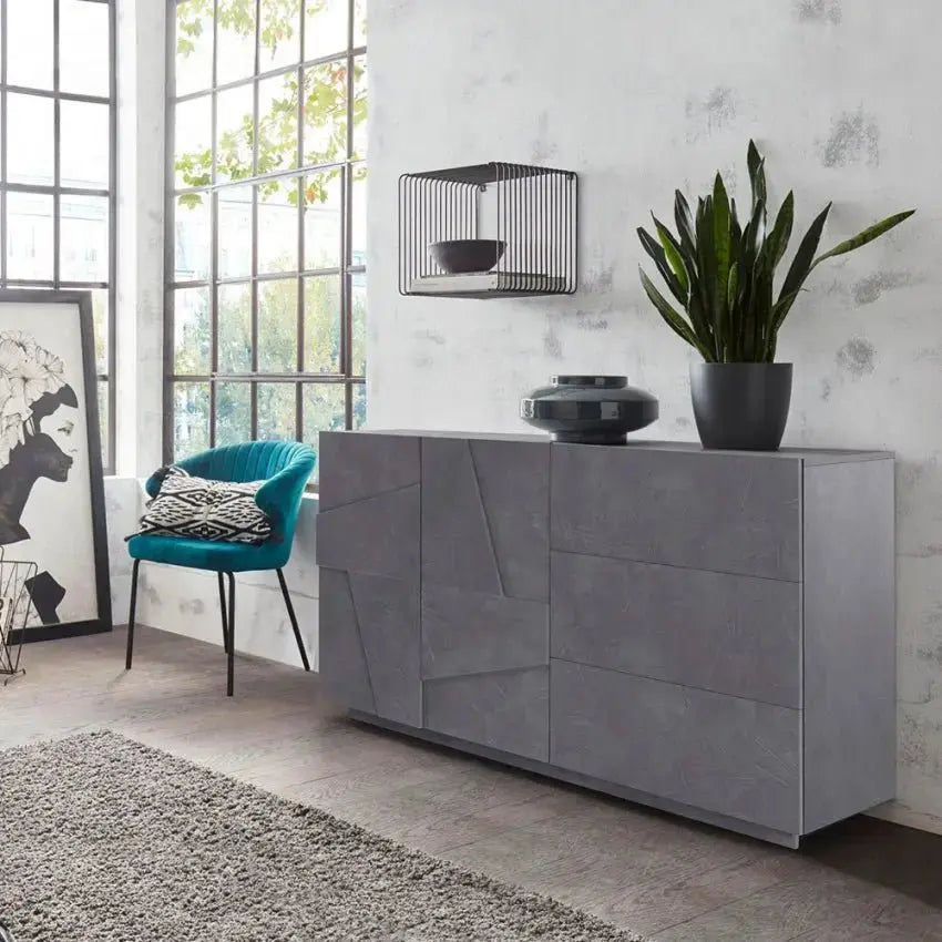 Credenza soggiorno moderna bianco laccato - Alien