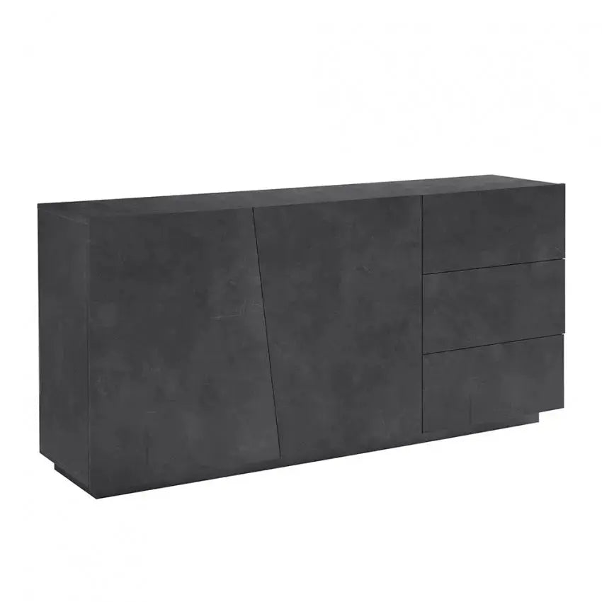Credenza VEGA Moderna con 2 Ante Battente e 3 Cassetti, Ardesia 180 Credenze Italy Web forniture   