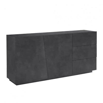 Credenza VEGA Moderna con 2 Ante Battente e 3 Cassetti, Ardesia 180 Credenze Italy Web forniture   