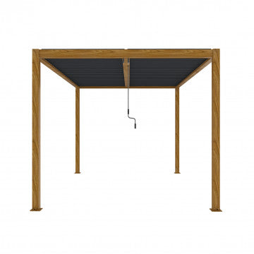 Pergola bioclimatica 400x300x250 cm alluminio lamelle orientabili