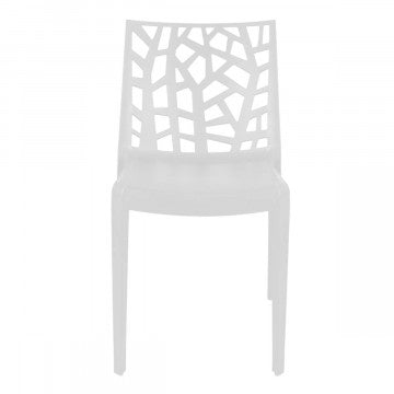 Chaise Matrix - Chaise empilable en polypropylène avec capuchons antidérapants 55 x 47 x 82 h cm