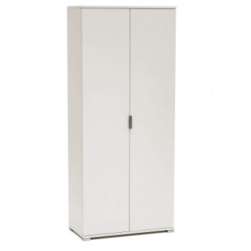 Armadio 2 ante truciolare bilaminato bianco 75x38x174 cm