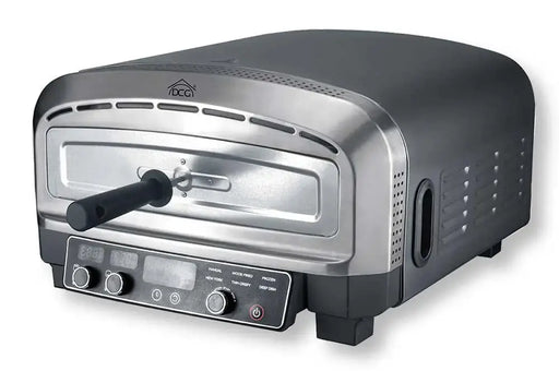 Forno pizza Maker 2200W in acciaio inox con manico frontale e comandi digitali, ideale per cucinare pizze in casa. Categoria: Forni da cucina Eurogross.