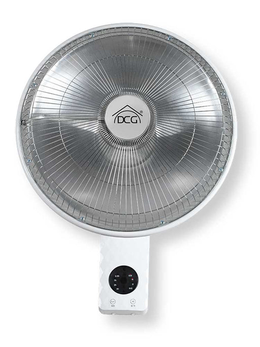 Stufa a parete oscillante Carbon Crystal 900W in metallo con griglia protettiva, controllo digitale e telecomando, ideale per riscaldamento efficiente