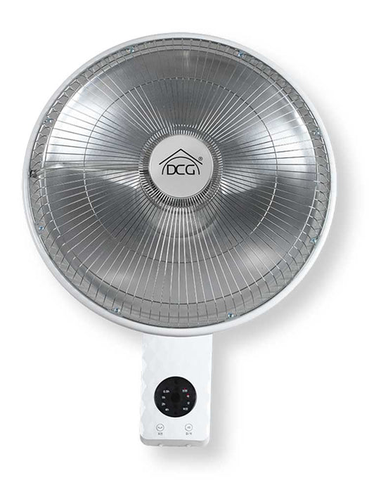 Stufa a parete oscillante Carbon Crystal 900W in metallo con griglia protettiva, controllo digitale e telecomando, ideale per riscaldamento efficiente